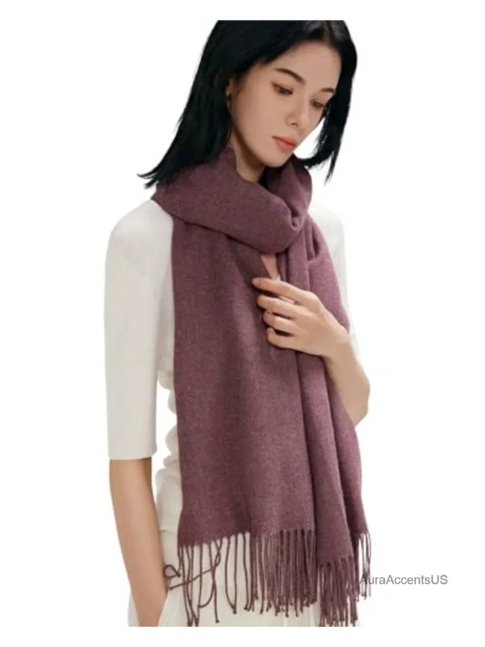 Cashmere Feel Scarf Shawl Wrap Winter Wedding Pashmina